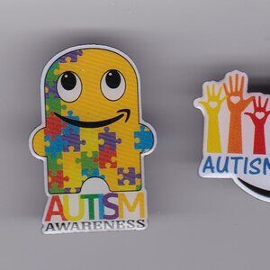 Amazon PECCY lot of 3 Autism Awareness Employee Pins.